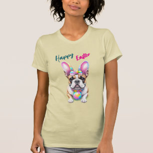 T-shirt Bouledogue français Bunny Pâques Bulldogge