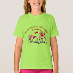T-shirt Bouledogue français et Mastiff