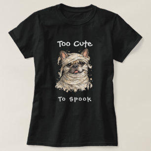 T-shirt Bouledogue français Halloween Fille Maman adorable