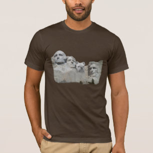 T-shirt Bouledogue sur le mont Rushmore