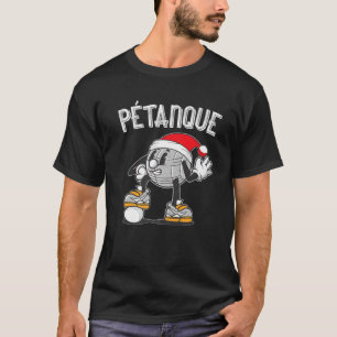 T-shirt Boulekugel Pétanque Père Noël Outfit Pour Bouler B