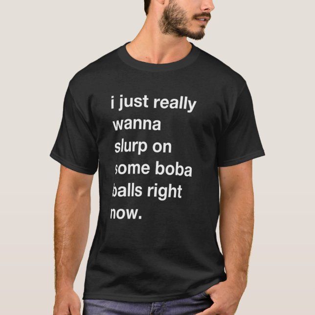 T-shirt Boules Boba Sale Joke Tapioca Perles Bubble Tea As (Devant)
