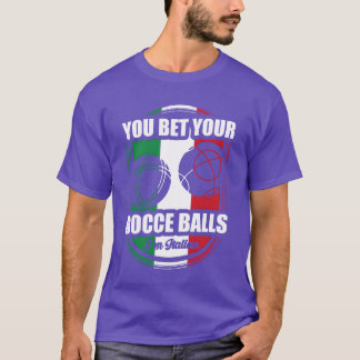 T-shirt Boules de Bocce Sport Italien Balle Sport Italie f