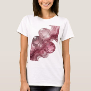 T-shirt Boules de verre argentées et brillantes Design Mod