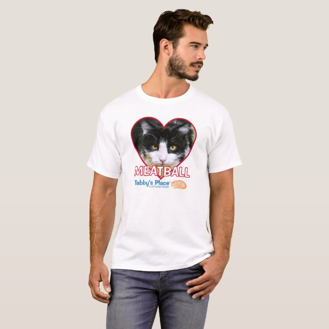 T-shirt Boulette de viande - la pièce en t de base des (Devant entier)