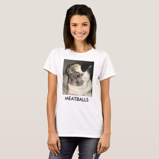 T-SHIRT BOULETTES DE VIANDE (Devant entier)