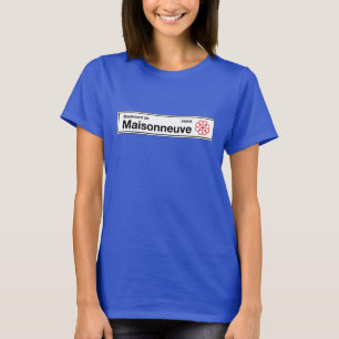 T-shirt Boulevard de Maisonneuve, plaque de rue de