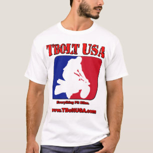 T-shirt Boulon à tête rectangulaire Etats-Unis de logo d