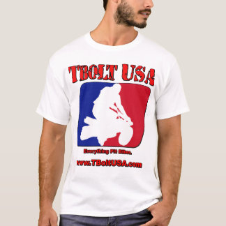 T-shirt Boulon à tête rectangulaire Etats-Unis de logo de