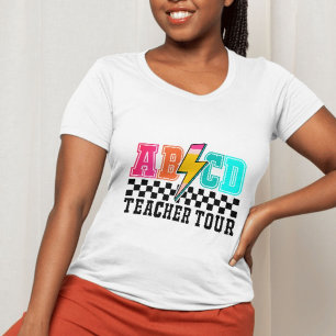 T-shirt Boulon de foudre ABCD pour roche rétro - Couleur g