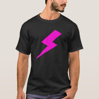 T-shirt Boulon éclair à chaud rose