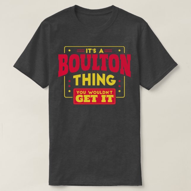 T-shirt Boulton (Design devant)