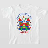 bounce house anniversaire garçon chemise