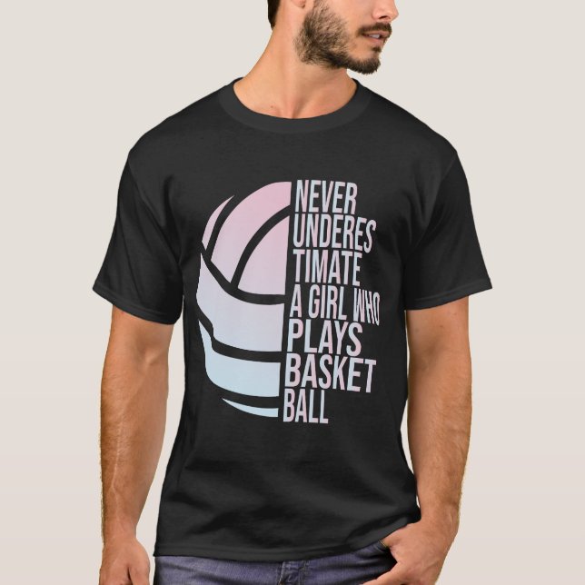 T-shirt Bouops Girls Ne Sous-Estime Jamais Une Fille Qui J (Devant)