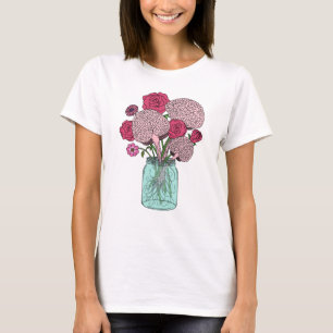 T-shirt Bouquet de fleurs cérébrales