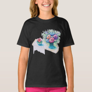 T-shirt Bouquet de fleurs coloré et vibrant.