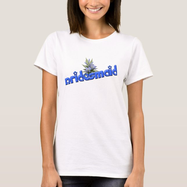 T-shirt Bouquet de fleurs de Bridesmaid (Devant)