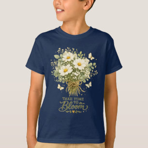 T-shirt Bouquet de fleurs sauvages blanches