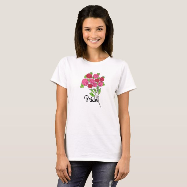 T-shirt Bouquet de Roses natifs (Devant entier)