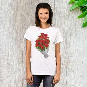 T-shirt Bouquet De Roses Rouges