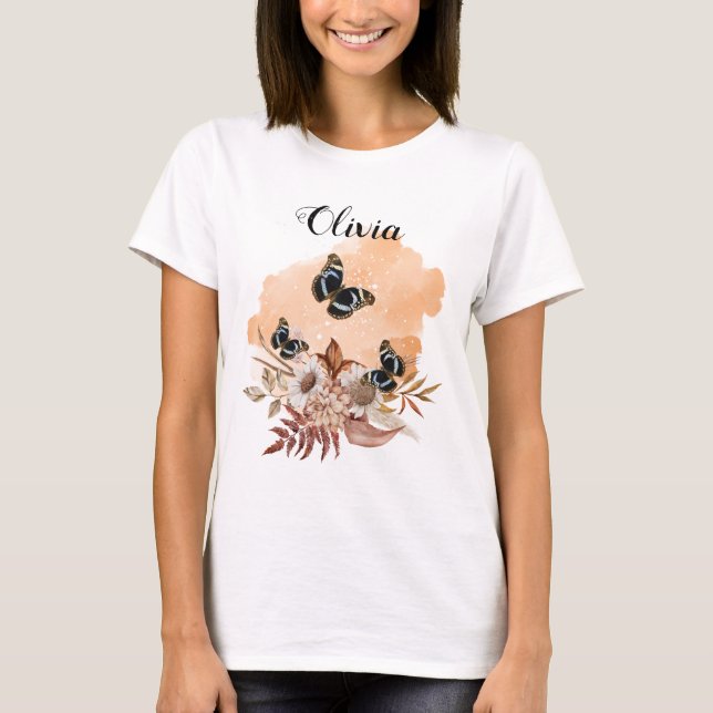 T-shirt Bouquet floral blooming garden (Devant)