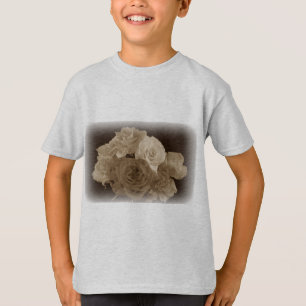 T-shirt Bouquet Sepia Rose