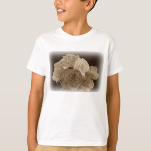 T-shirt Bouquet Sepia Rose
