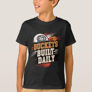 T-shirt Bouquets construits quotidiennement Basketball Mot