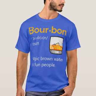 T-shirt Bourbon Définition Drinking Quota Magic Brown