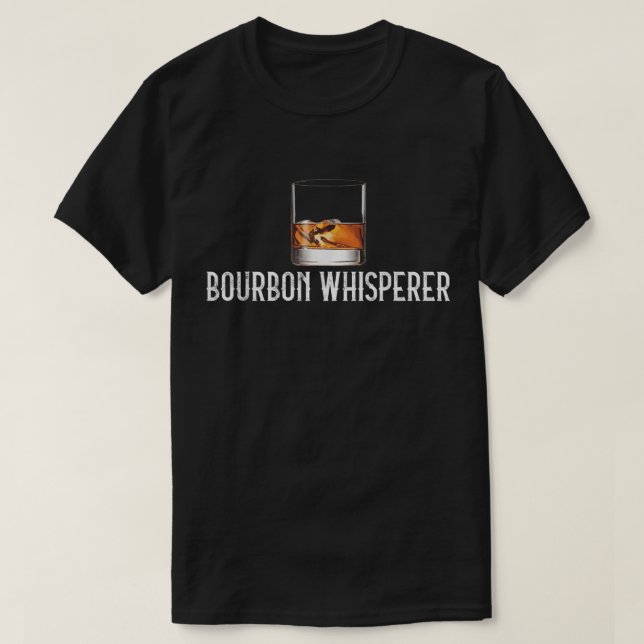 T-shirt Bourbon Whisperer Whiskey Lover Design (Design devant)