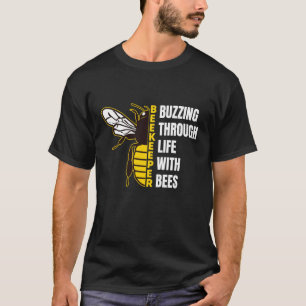T-shirt Bourdonnant à travers la vie avec un drôle de ruch