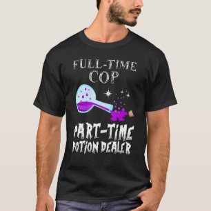 T-shirt Bouteille de potion Costume de flic gothique Hallo