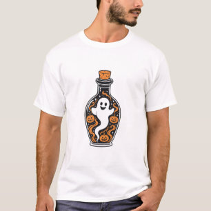 T-shirt Bouteille de Potion de Fantôme Halloween