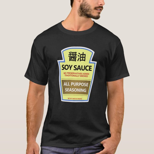 T-shirt Bouteille de sauce de soja Tee - shirt en costume  (Devant)