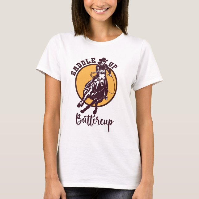 T-shirt Bouteille en selle (Devant)