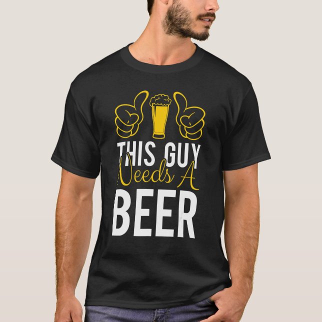 T-shirt Bouteille Ou Artisanat Me Bière Drôle Boire (Devant)