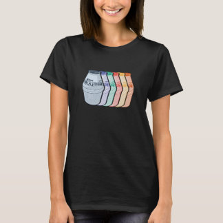 T-shirt Bouteilles de boisson colorées Retro Coréen Pop Ar