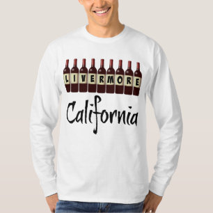 T-shirt Bouteilles de vin rouge de Livermore en Californie
