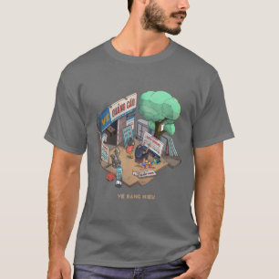 T-shirt Boutique publicitaire Busy Saigon Vietnam Street L
