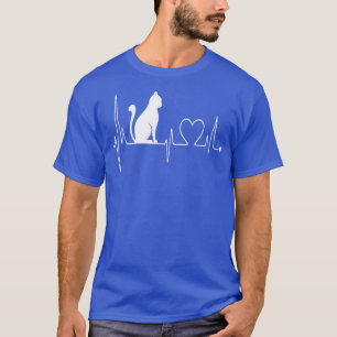 T-shirt Bouton cardiaque du chat