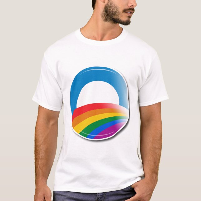 T-shirt Bouton de fierté d'Obama (Devant)