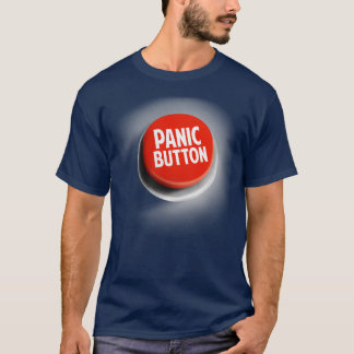 T-shirt Bouton de panique drôle Alerte rouge d'urgence