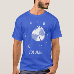 T-shirt Bouton de volume d'amplificateur drôle 11 Musique 