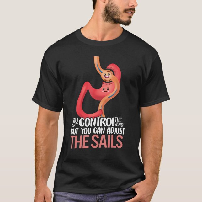 T-shirt Bouton gastrique Chirurgie Estomac Ajuster Les Voi (Devant)