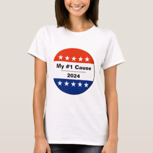 T-shirt Bouton Mon numéro d'élection 2024