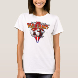 T-shirt Bouton principal rouge II de poulet