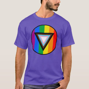 T-shirt Bouton triangle de la fierté de progression T-shi