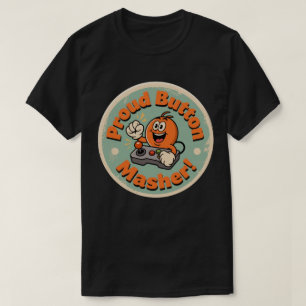 T-shirt Bouton Vintage amusant Masher Retro Design