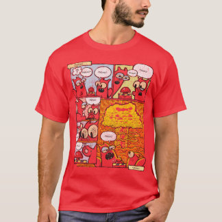 T-shirt Boutons Comikhe de Kittehs Meww hurlants ami garço