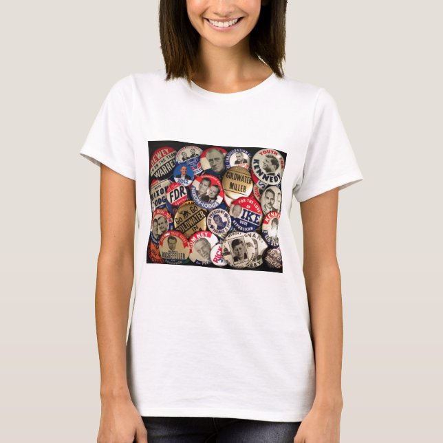 T-shirt Boutons politiques (Devant)